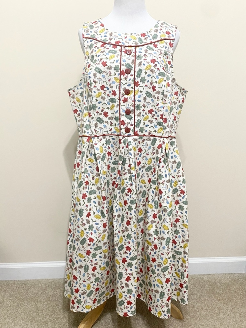 Retrolicious Elizabeth Dress in Woodlands Cottagecore Mushrooms